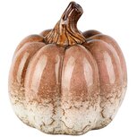 Dekoratief | Deco pompoen, roze/creme, porselein, 15x15x15cm | A265863