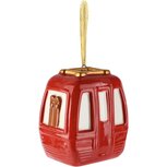 Dekoratief | Hanger gondel, rood, porselein, 6x4x7cm | A265844