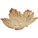 Dekoratief | Schaaltje blad, bruin/wit, keramiek, 20x18x5cm | A265820