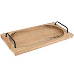 Dekoratief | Dienblad m/handvaten 'Cosy Home', naturel, hout, 20x40x5cm | A265803