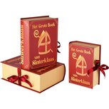 Dekoratief | Set 3 boekdozen 'Sinterklaas', rood, karton, 28x23x10cm | A265667