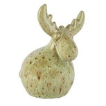 Dekoratief | Deco rendier zittend, groen, keramiek, 8x8x12cm | A265376