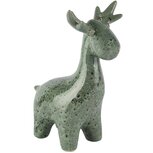 Dekoratief | Deco rendier staand, groen, keramiek, 15x10x21cm | A265381
