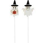 Dekoratief | Tuinprikker spookje, metaal, 6x1x40cm, set van 2 stuks | A265408