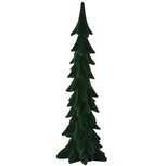 Dekoratief | Deco boom 'Flocked', groen, resina/polyester, 20x19x45cm | A265632