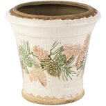 Dekoratief | Bloempot 'Vintage Pine', keramiek, 19x19x18cm | A265461