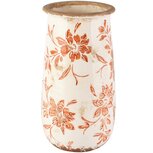 Dekoratief | Deco vaas 'Rustic Petals', keramiek, 15x15x26cm | A265464