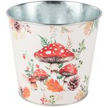 Dekoratief | Bloempot 'Woodsy Mushroom', metaal, 15x15x13cm | A265610