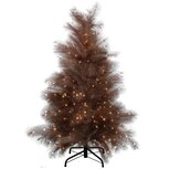 Dekoratief | Decoratieboom 'Royal Feathers - Chocolate', 211 LED, 150cm | A265559