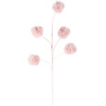 Dekoratief | Deco tak pompom, roze, polyester, 4x16x60cm | A265543