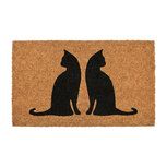 Clayre & Eef | Deurmat Binnen Bruin Zwart 75x45x1 cm | MC304