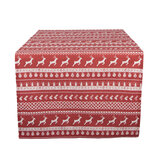 Clayre & Eef | Tafelloper Rood, Beige 50x140 cm | NOCN64