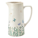 Clayre & Eef | Decoratieve Schenkkan Beige Groen 21x14x26 cm | 6CE2440L