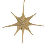 Clayre & Eef | Kerstdecoratie Ster Goudkleurig 70x10x70 cm | 6PA0532GO