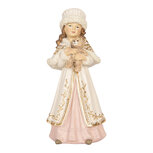 Clayre & Eef | Decoratie Kind Beige Roze 8x7x17 cm | 6PR6313