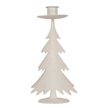 Clayre & Eef | Decoratie Kerstboom Grijs ø 9x20 cm | 6Y6183