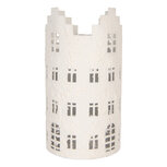 Clayre & Eef | Decoratie Huis Wit ø 11x20 cm | 6Y6185