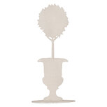 Clayre & Eef | Decoratie Bloempot Rood 7x10x22 cm | 6Y6188