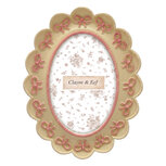 Clayre & Eef | Fotolijst Geel Roze 16x2x21 cm / 10x15 cm | 2F1397