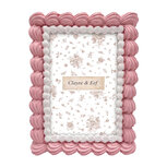 Clayre & Eef | Fotolijst Roze Wit 15x2x20 cm / 10x15 cm | 2F1400