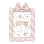 Clayre & Eef | Fotolijst Roze Wit 16x4x24 cm / 13x18 cm | 2F1408