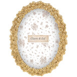 Clayre & Eef | Fotolijst Goudkleurig 16x2x21 cm / 13x18 cm | 2F1423