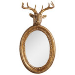 Clayre & Eef | Wandspiegel Goudkleurig 30x21x57 cm | 52S352