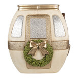 Clayre & Eef | Decoratie Skilift met LED Wit Goudkleurig 47x48x51 cm | 5MG0119