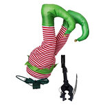 Clayre & Eef | Decoratie Elfenbenen Rood Groen 35 cm | 66895
