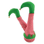Clayre & Eef | Decoratie Elfenbenen Rood Groen 35 cm / 3xAA | 66898