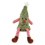 Clayre & Eef | Decoratie Kerstboom Rood Groen 26 cm / 3xAA | 66902