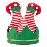 Clayre & Eef | Decoratie Elfenbenen Rood Groen 25x15x38 cm / 3xAA | 66949