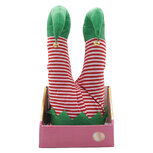 Clayre & Eef | Decoratie Elfenbenen Rood Groen 15x13x37 cm / 3xAA | 66951