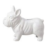 Clayre & Eef | Spaarpot Hond Wit 20x9x17 cm | 6CE2470
