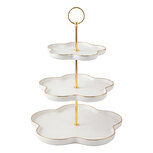 Clayre & Eef | Etagère 3 laags Wit ø 24 cm | 6CE2481