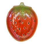 Clayre & Eef | Decoratie schaaltje Druiven Rood Groen 14x12x2 cm | 6CE2517