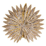 Clayre & Eef | Decoratie schaaltje Bloem Geel Wit ø 22x3 cm | 6CE2502