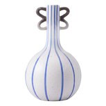 Clayre & Eef | Vaas Wit Blauw ø 15x26 cm | 6CE2513