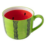Clayre & Eef | Mok Groen Rood 11x8x8 cm | 6CEMU0258