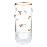 Clayre & Eef | Waterglas Transparant Geel ø 6x15 cm / 350 ml | 6GL5518