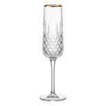 Clayre & Eef | Champagneglas Transparant ø 4x25 cm / 150 ml | 6GL5527