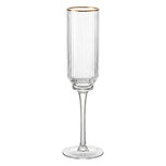 Clayre & Eef | Champagneglas Transparant ø 5x25 cm / 150 ml | 6GL5528