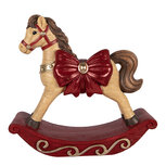 Clayre & Eef | Decoratie Hobbelpaard Bruin Rood 42x14x41 cm | 6MG0171