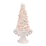 Clayre & Eef | Decoratie taart Beige Roze 21x16x44 cm | 6PR6137