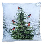 Clayre & Eef | Kussen met vulling Wit Groen 45x45x4 cm | KG023.219