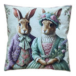 Clayre & Eef | Kussen met vulling Groen Bruin 45x45x4 cm | KG023.232