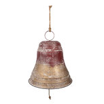 Clayre & Eef | Bel Decoratief Groen Goudkleurig ø 42x46 cm | 5Y1479