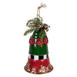 Clayre & Eef | Bel Decoratief Rood Groen ø 24x36 cm | 6Y6221