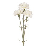 Clayre & Eef | Decoratie tak met bloemen Wit Groen | 5PL0379W