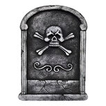 Clayre & Eef | Decoratie Grafsteen Halloween Grijs 35x3x55 cm | 66943